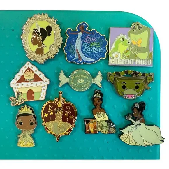 Lot of authentic Disney princess pins Tiana princess and the frog PATF - Picture 2 of 2